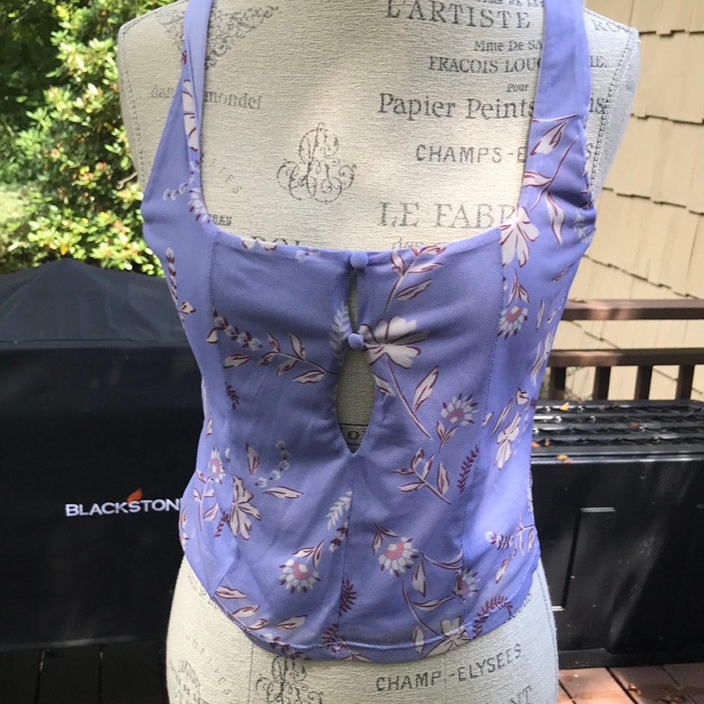 Bar III women’s medium purple sleeveless top NWT